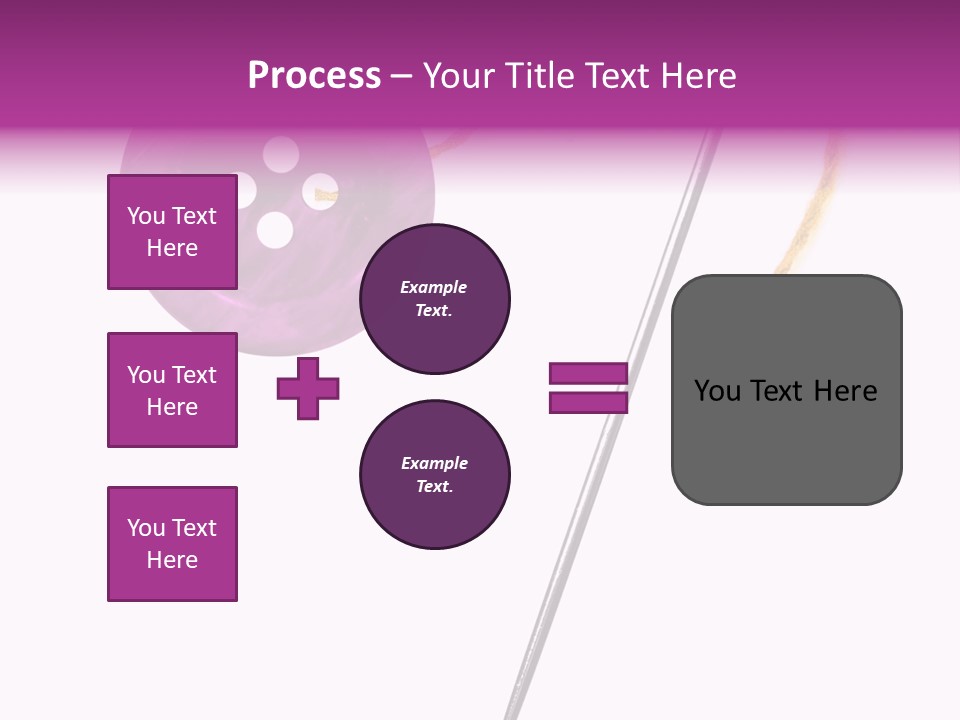 Cutout Button Symbol PowerPoint Template