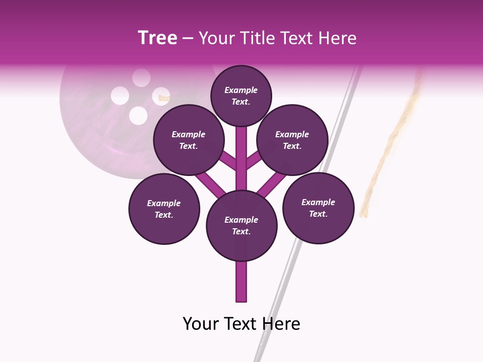 Cutout Button Symbol PowerPoint Template