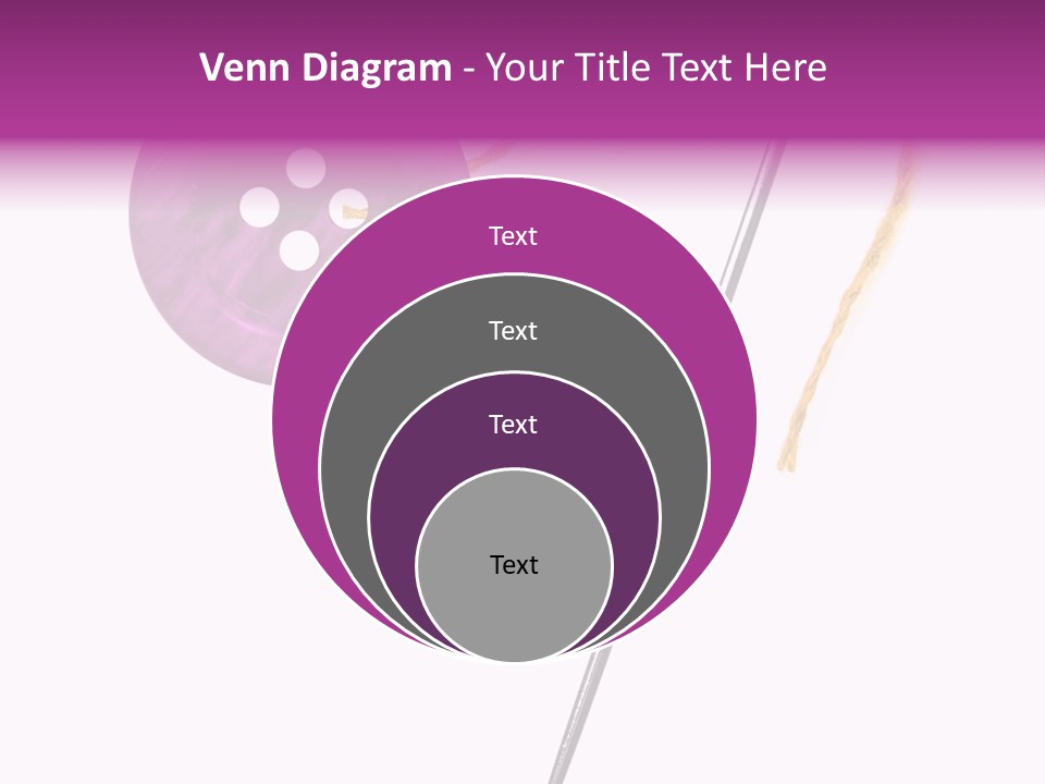 Cutout Button Symbol PowerPoint Template