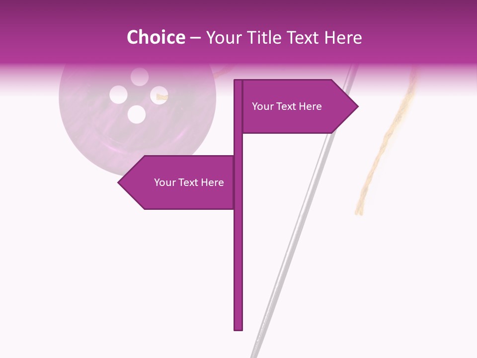 Cutout Button Symbol PowerPoint Template