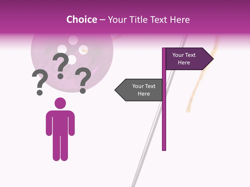Cutout Button Symbol PowerPoint Template