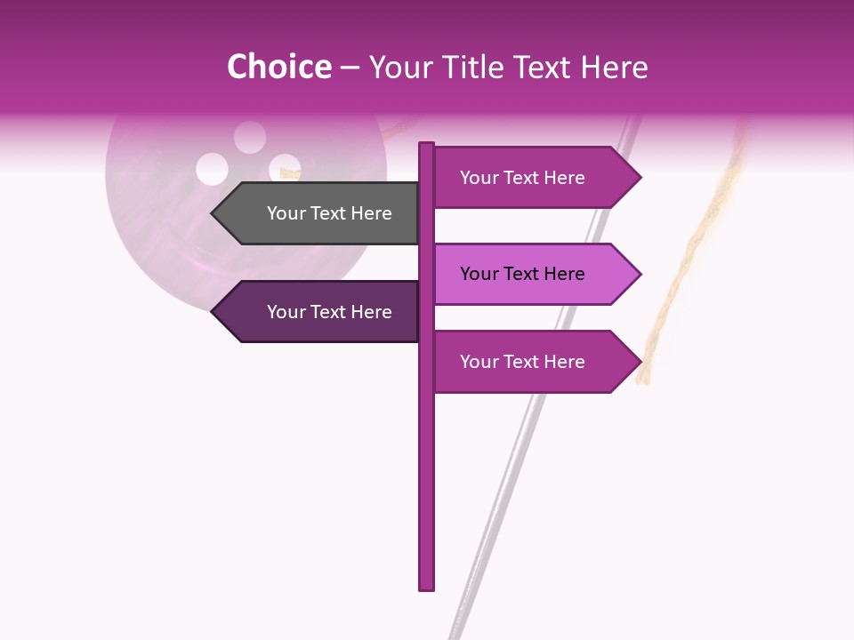 Cutout Button Symbol PowerPoint Template