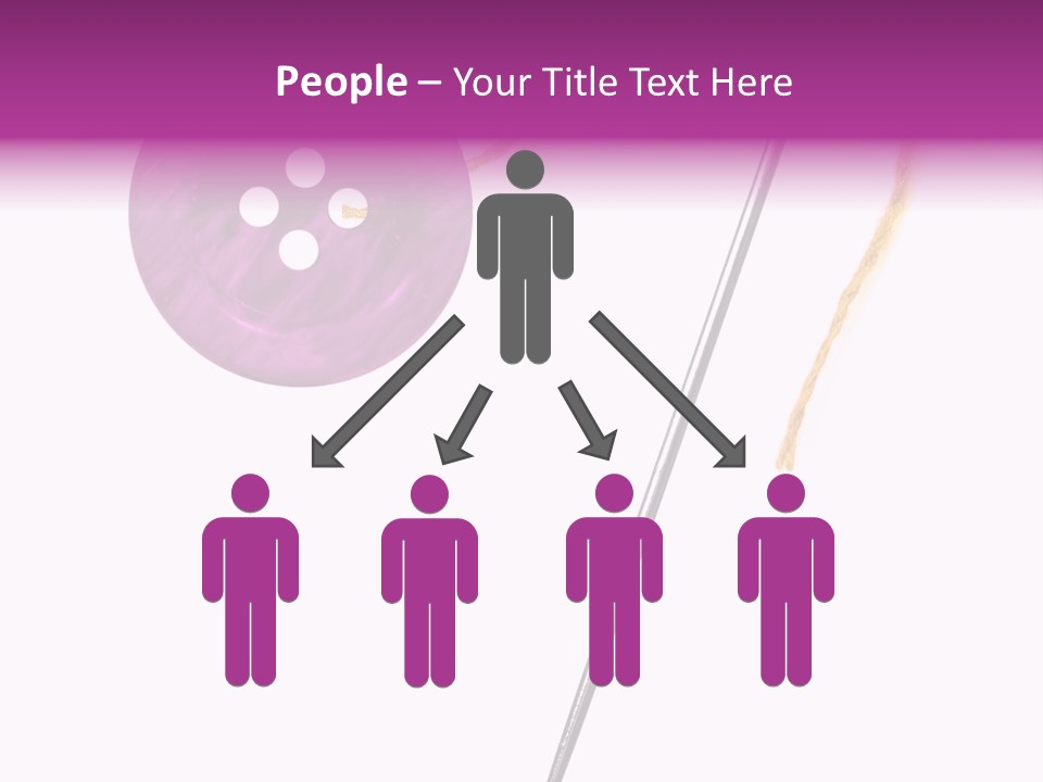 Cutout Button Symbol PowerPoint Template