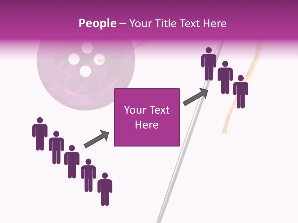 Cutout Button Symbol PowerPoint Template