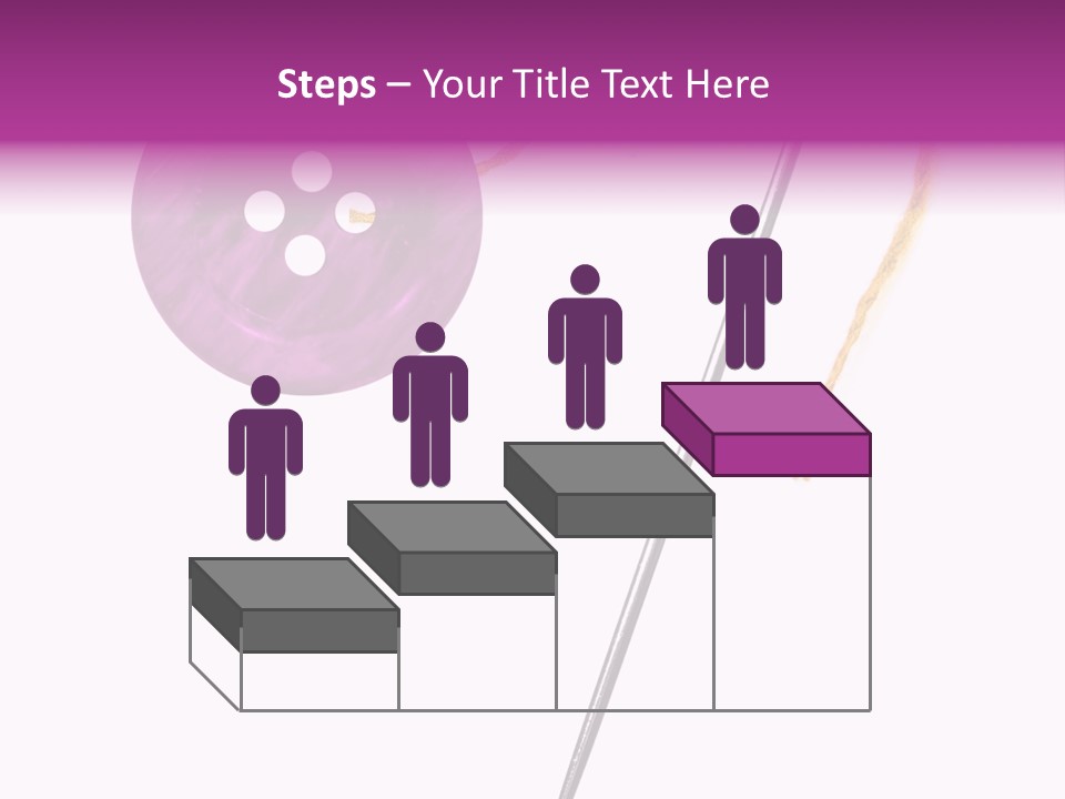 Cutout Button Symbol PowerPoint Template