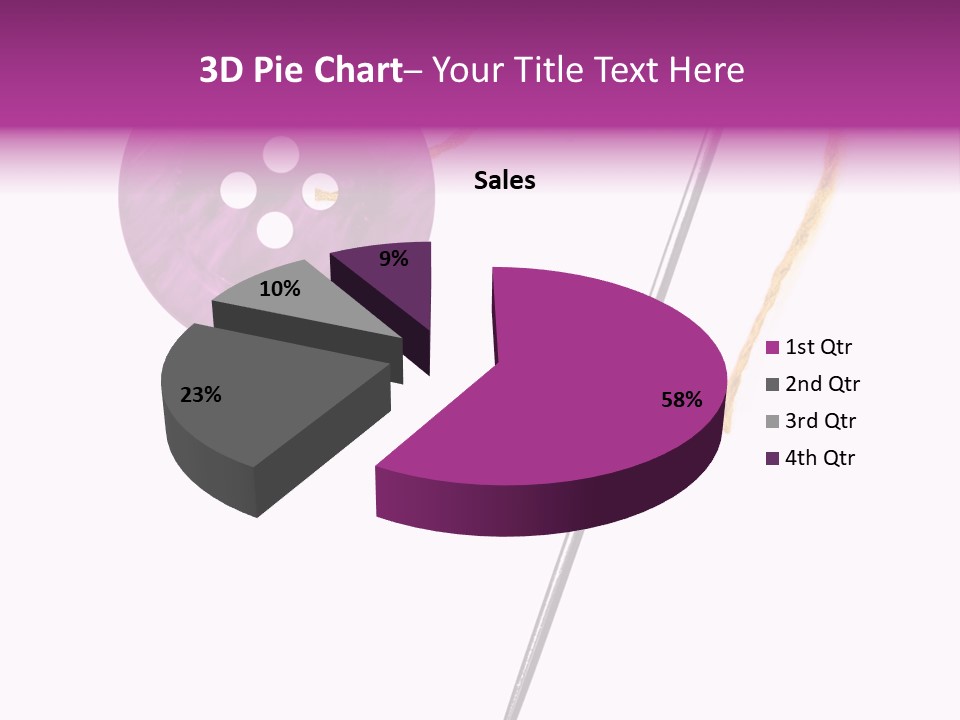 Cutout Button Symbol PowerPoint Template