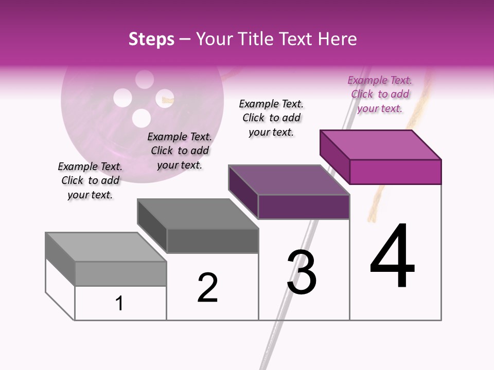 Cutout Button Symbol PowerPoint Template