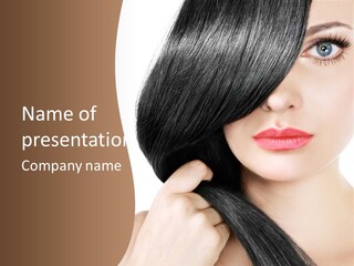 Elegant Female Lips PowerPoint Template