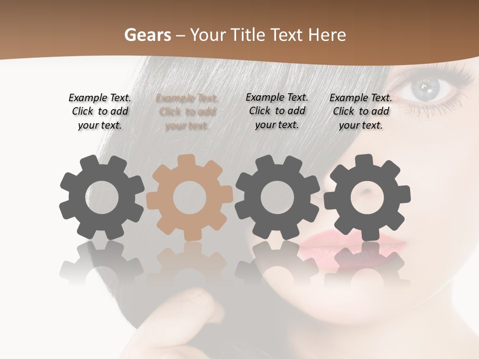 Elegant Female Lips PowerPoint Template