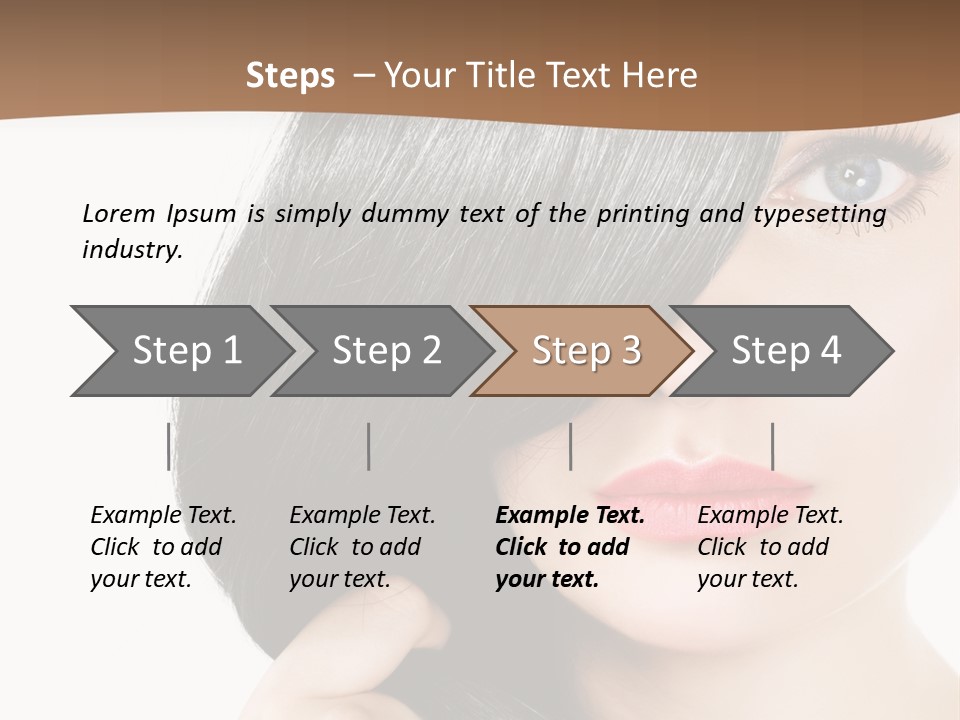 Elegant Female Lips PowerPoint Template