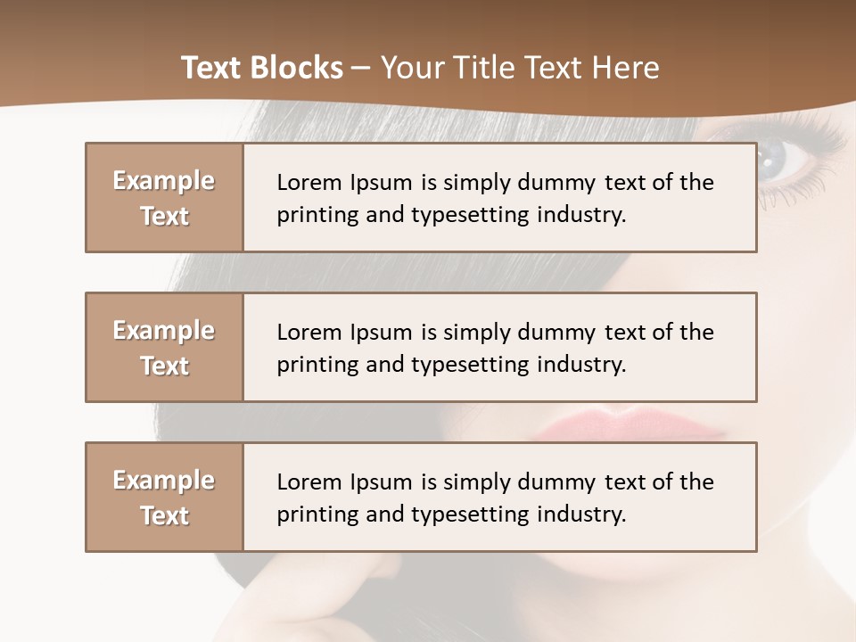 Elegant Female Lips PowerPoint Template