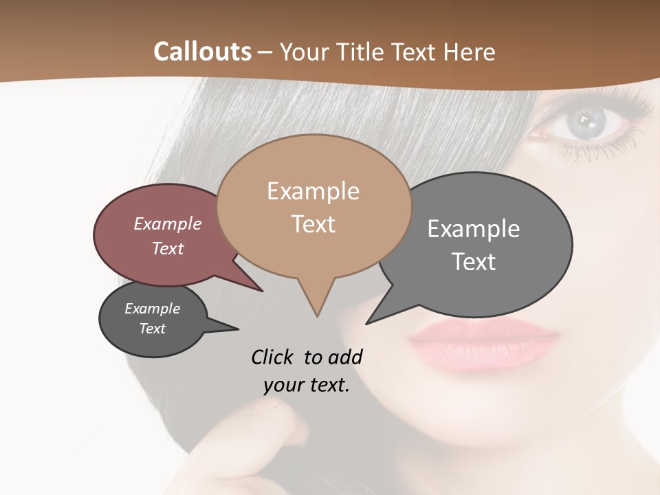 Elegant Female Lips PowerPoint Template