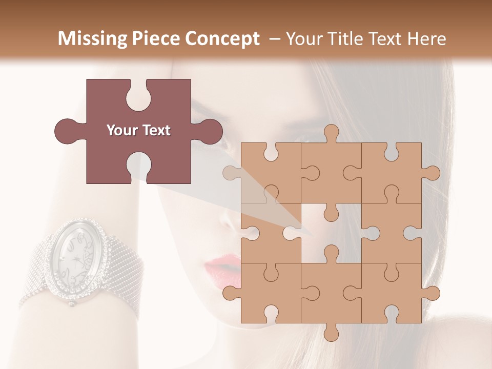 Red Stylish Hand PowerPoint Template