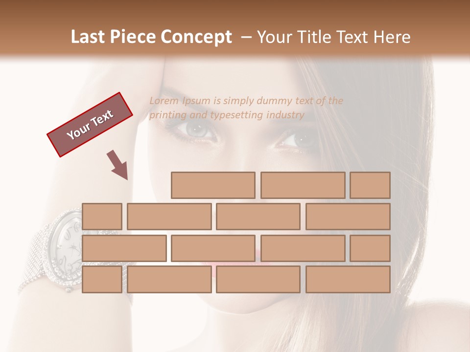 Red Stylish Hand PowerPoint Template