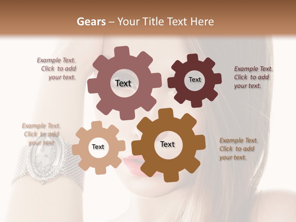 Red Stylish Hand PowerPoint Template