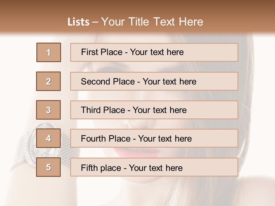 Red Stylish Hand PowerPoint Template