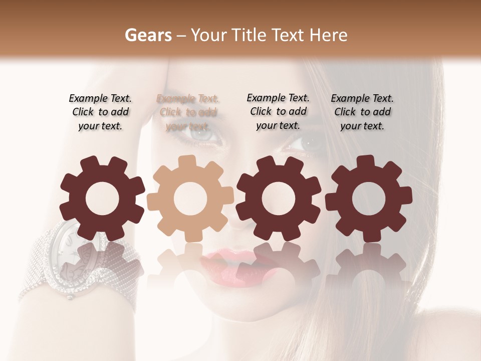 Red Stylish Hand PowerPoint Template