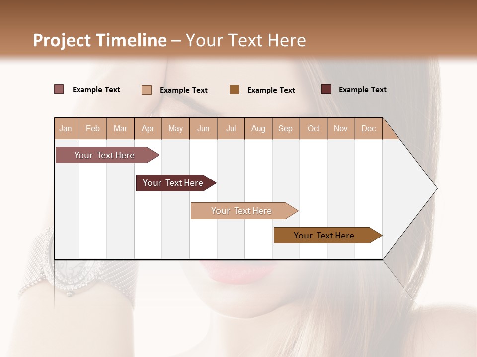 Red Stylish Hand PowerPoint Template