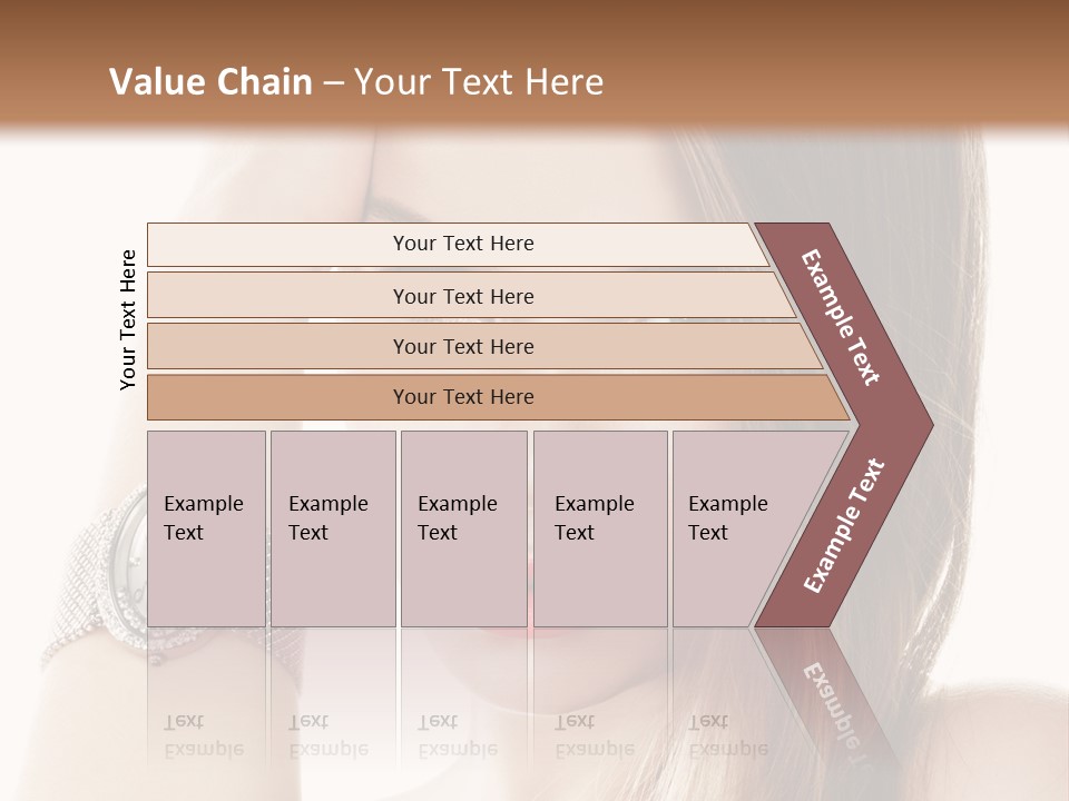 Red Stylish Hand PowerPoint Template