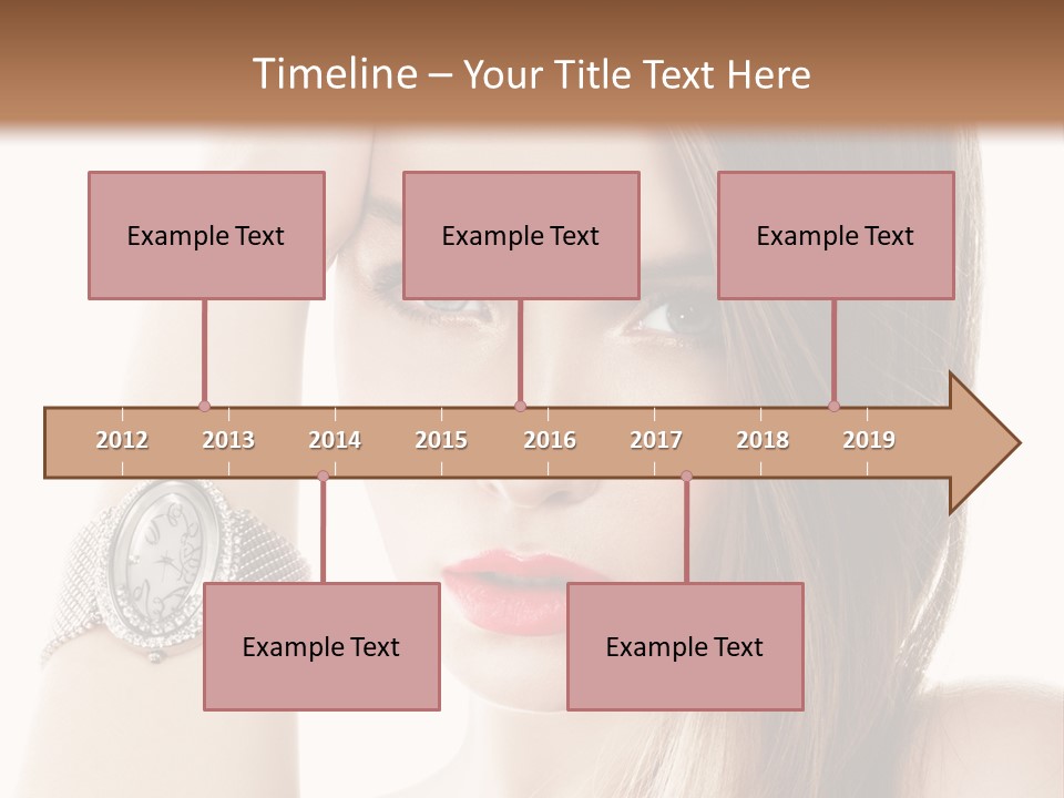 Red Stylish Hand PowerPoint Template