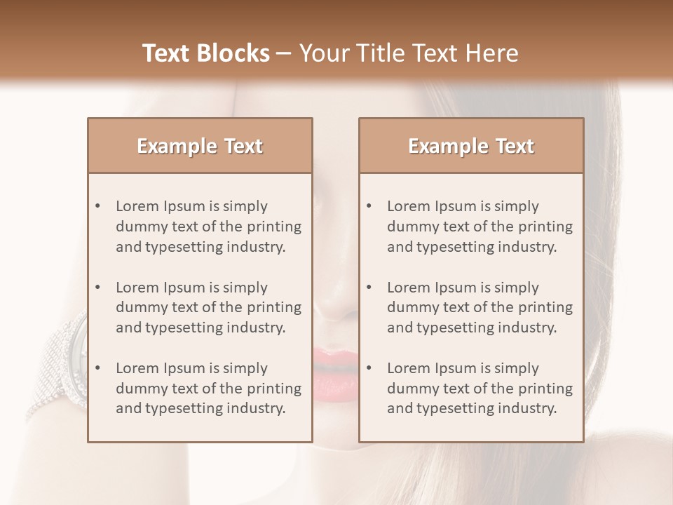 Red Stylish Hand PowerPoint Template