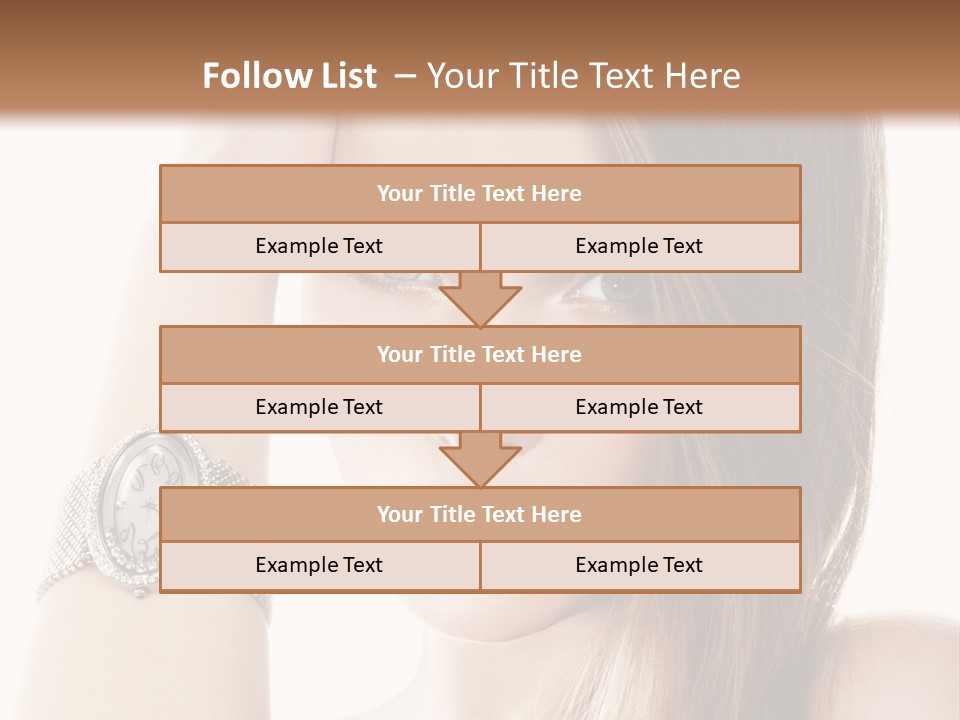 Red Stylish Hand PowerPoint Template
