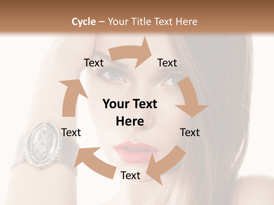 Red Stylish Hand PowerPoint Template