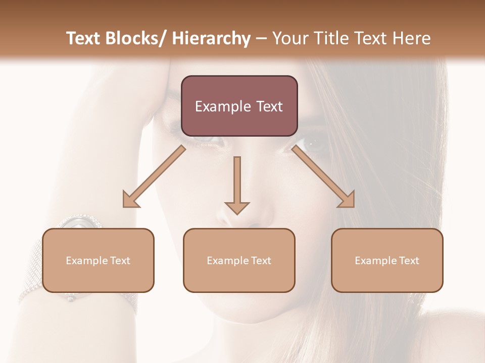 Red Stylish Hand PowerPoint Template