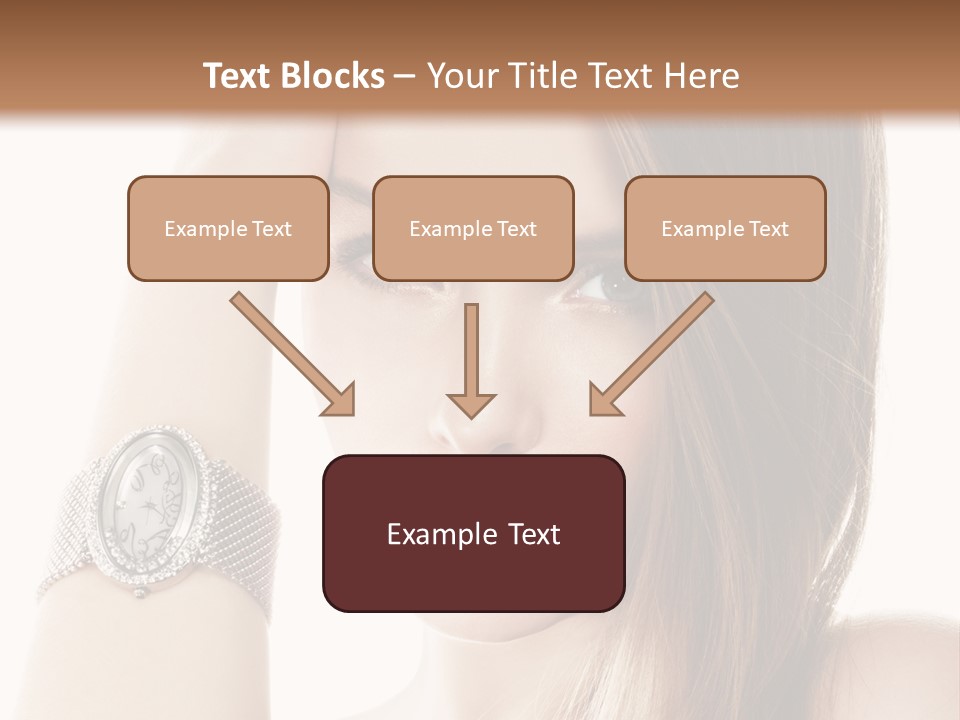 Red Stylish Hand PowerPoint Template