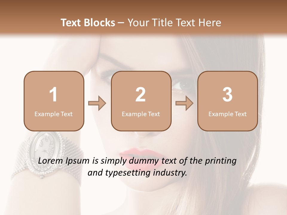 Red Stylish Hand PowerPoint Template