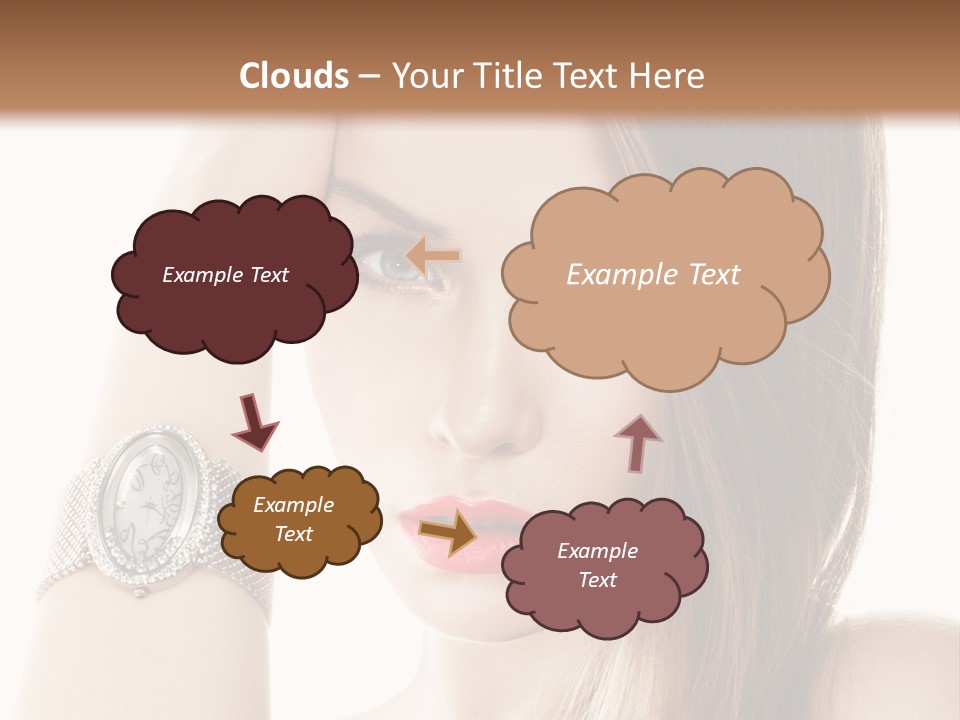 Red Stylish Hand PowerPoint Template