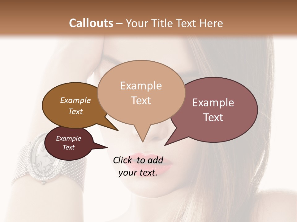 Red Stylish Hand PowerPoint Template
