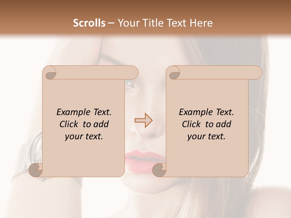 Red Stylish Hand PowerPoint Template