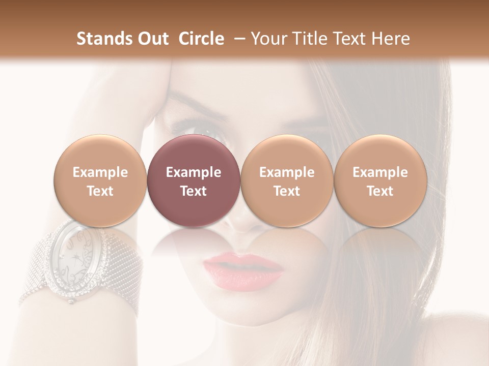 Red Stylish Hand PowerPoint Template