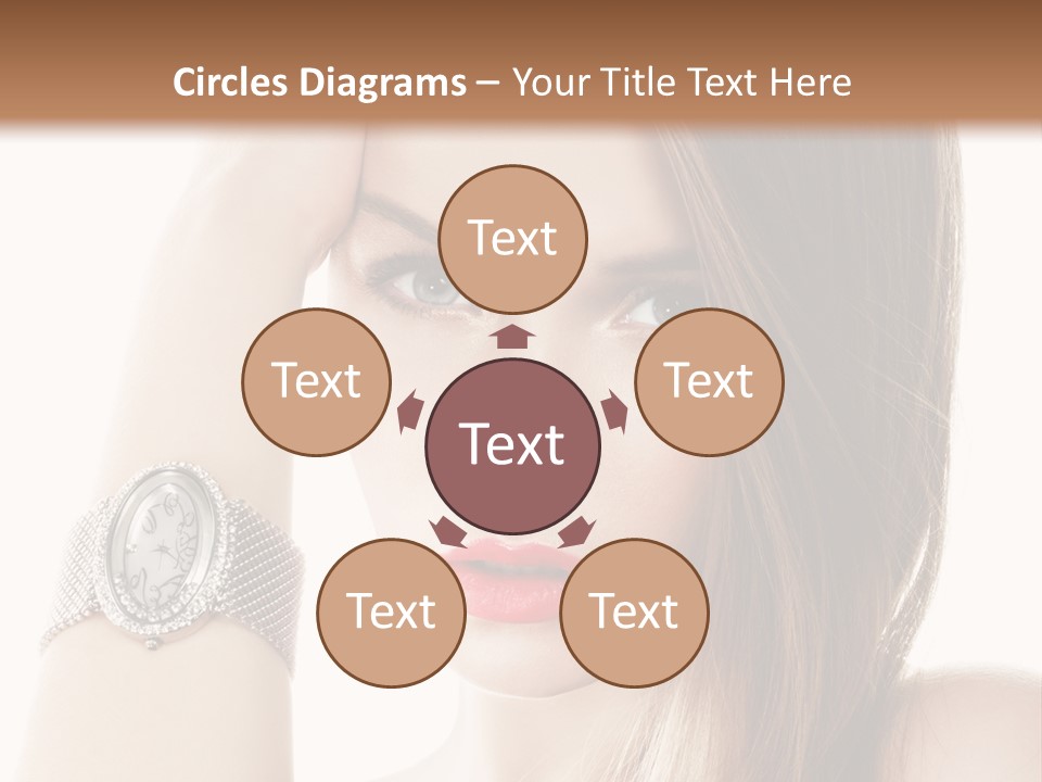 Red Stylish Hand PowerPoint Template