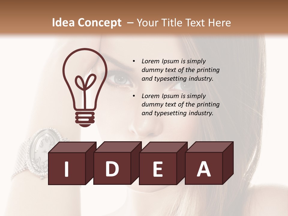 Red Stylish Hand PowerPoint Template