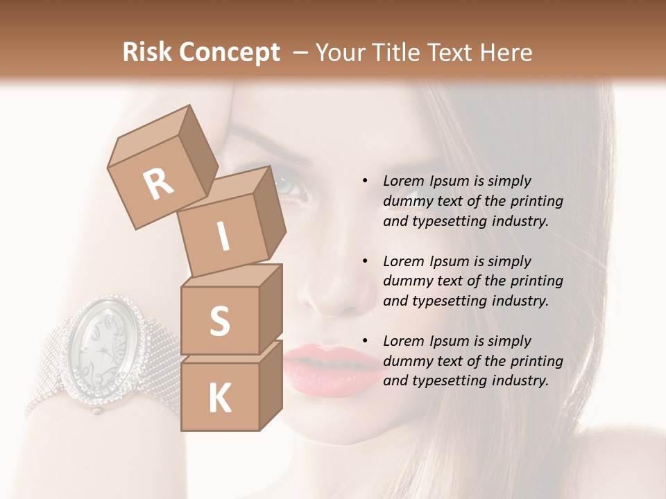 Red Stylish Hand PowerPoint Template