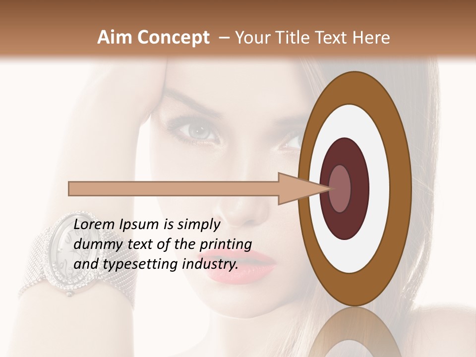 Red Stylish Hand PowerPoint Template