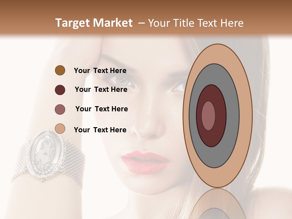 Red Stylish Hand PowerPoint Template