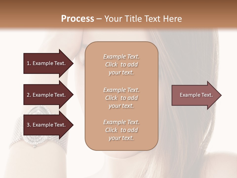 Red Stylish Hand PowerPoint Template