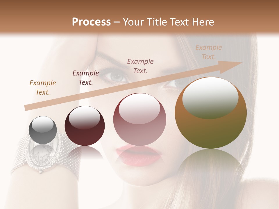Red Stylish Hand PowerPoint Template
