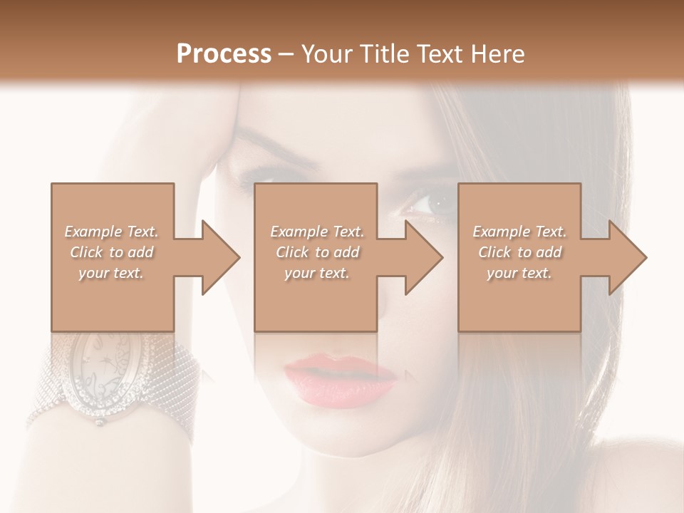 Red Stylish Hand PowerPoint Template