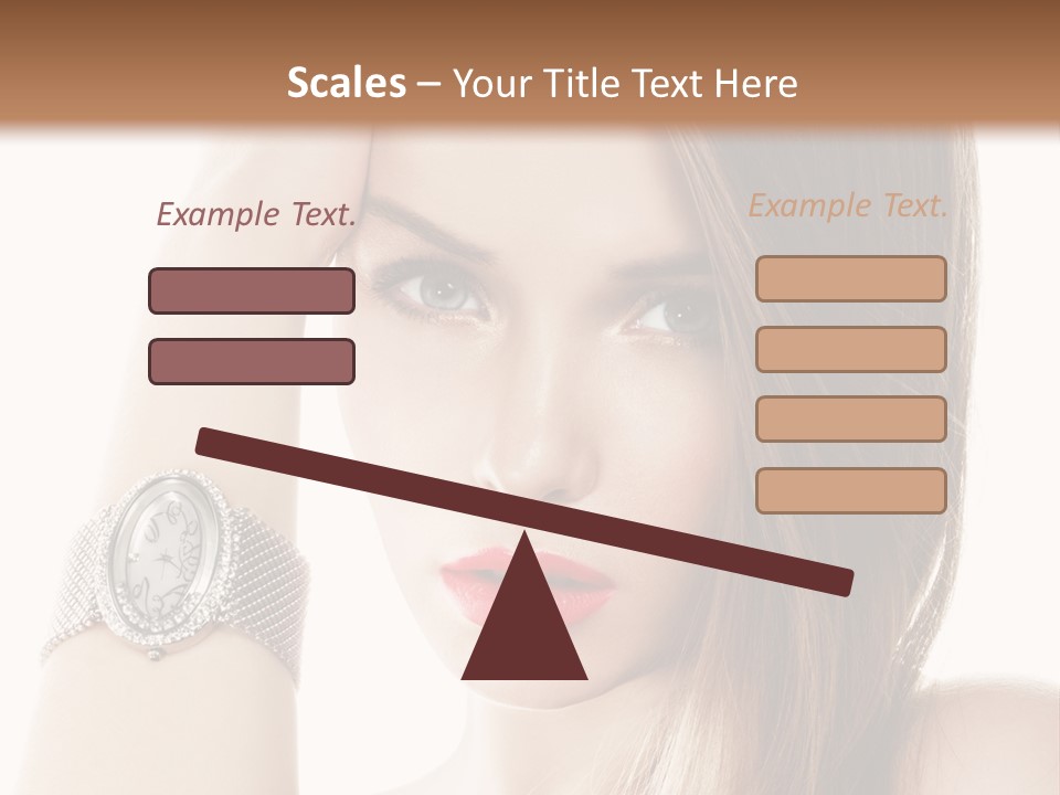 Red Stylish Hand PowerPoint Template