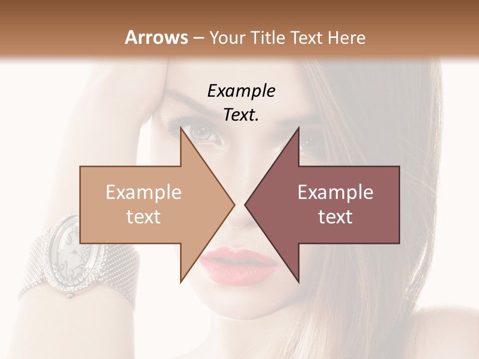 Red Stylish Hand PowerPoint Template