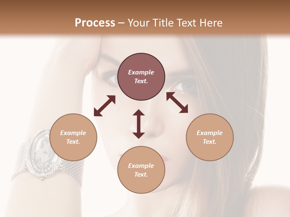 Red Stylish Hand PowerPoint Template