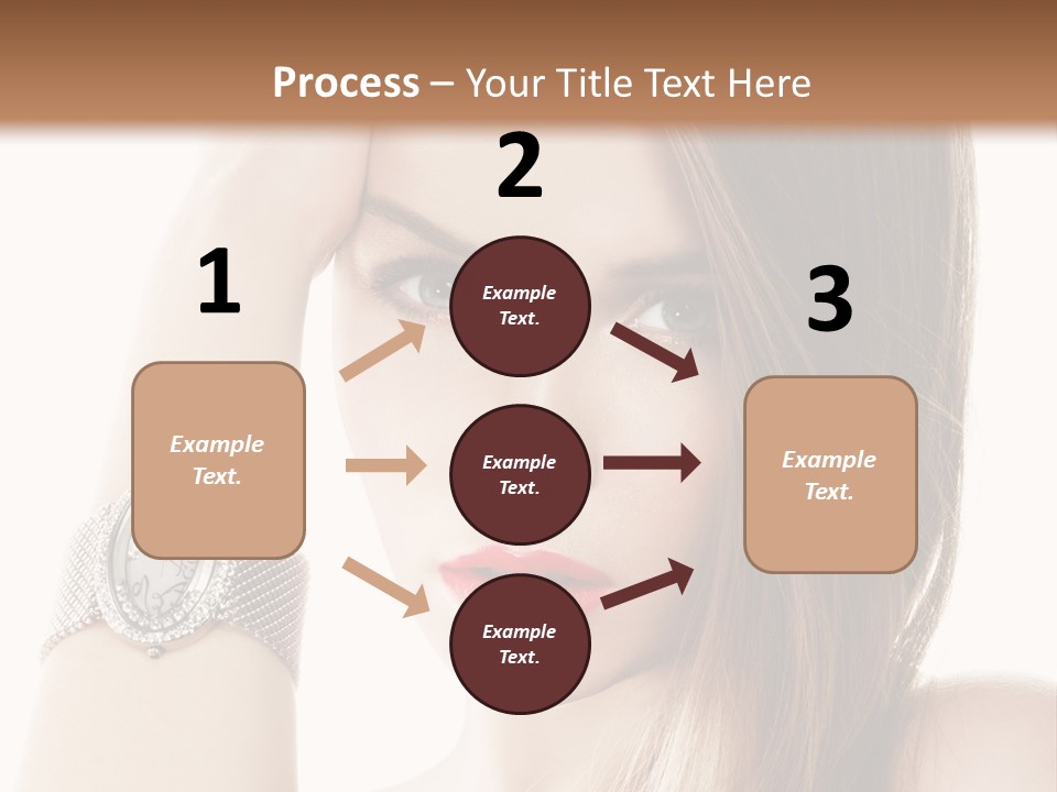 Red Stylish Hand PowerPoint Template