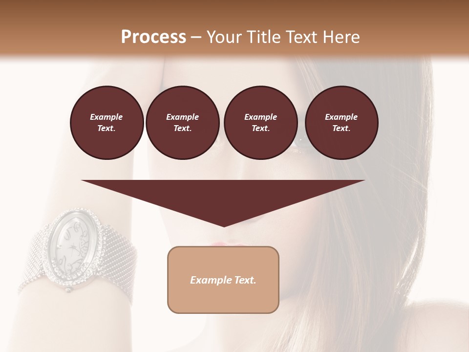 Red Stylish Hand PowerPoint Template