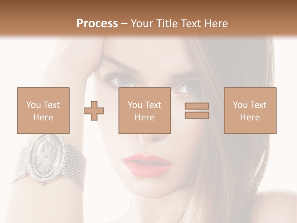 Red Stylish Hand PowerPoint Template