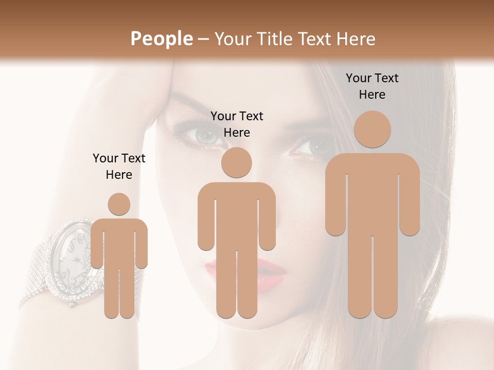 Red Stylish Hand PowerPoint Template