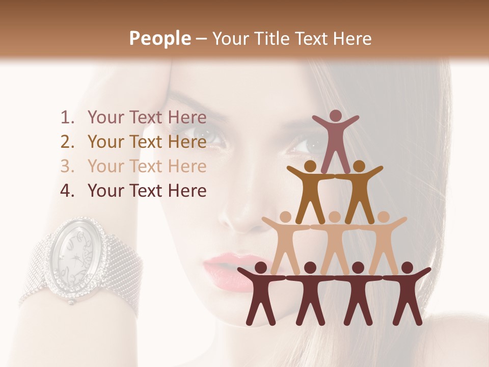 Red Stylish Hand PowerPoint Template